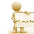 Obavještenje o  održavanju intervjua