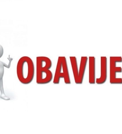 OBAVJEŠTENJE O ODRŽAVANJU PISMENOG I USMENOG ISPITA