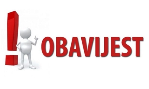 OBAVJEŠTENJE O ODRŽAVANJU PISMENOG I USMENOG ISPITA